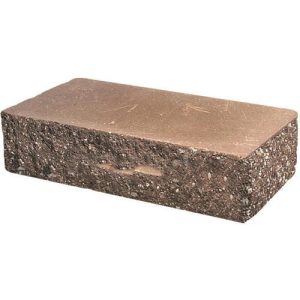 Кирпич облицовочный угловой коричневый скол классический 225*100*65мм М250кг/см2 полнотелый Судогодский