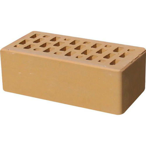 Кирпич облицовочный соломенный гладкий 250*120*88мм утолщенная стенка 20мм М150кг/см2 щелевой Terex