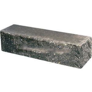 Кирпич облицовочный брусок угловой черный скол скала 225*50*65мм М250кг/см2 полнотелый Судогодский