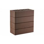 Кирпич облицовочный ЛСР темно-коричневый гладкий М175 250*120*65 мм