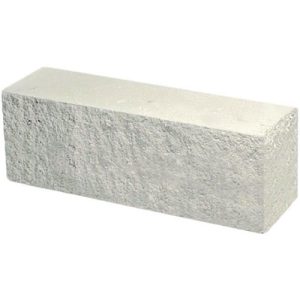 Кирпич облицовочный брусок угловой белый скол классический 225*60*88мм М250кг/см2 полнотелый Судогодский