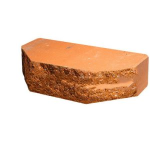 Кирпич облицовочный трапеция Т-2 персик скол скала 250*90*65мм М250кг/см2 полнотелый Судогодский