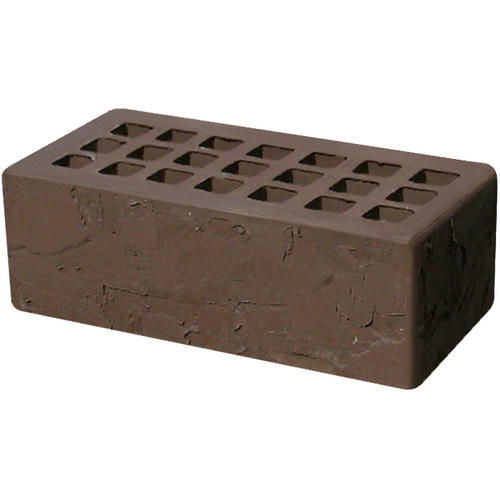 Кирпич облицовочный темно-коричневый скала 250*120*88мм утолщенная стенка 20мм М150кг/см2 щелевой Железногорск