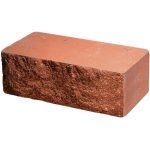 Кирпич облицовочный ложок красный скол скала 250*90*88мм М250кг/см2 полнотелый Судогодский