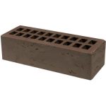 Кирпич облицовочный корица старый город 250*85*65мм утолщенная стенка 20мм М250кг/см2 щелевой Тербунский Гончар