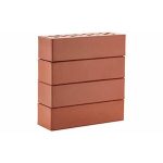 Кирпич облицовочный клинкер темно-красный "Эдинбург" гладкий 250*85*65мм стандартная стенка М300кг/см2 щелевой ЛСР Клинкер фасадный