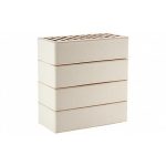 Кирпич облицовочный ЛСР белый гладкий, M175 ТУ, 250*120*65 мм