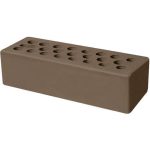 Кирпич облицовочный шоколад гладкий 250*85*65мм стандартная стенка М150кг/см2 щелевой Керма