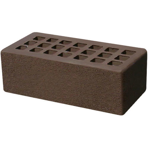 Кирпич облицовочный темно-коричневый пена 250*120*88мм утолщенная стенка 20мм М150кг/см2 щелевой Железногорск