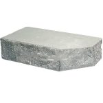 Кирпич облицовочный фигурный Ф-1 серый скол скала 225*90*65мм М250кг/см2 полнотелый Судогодский