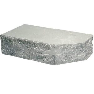 Кирпич облицовочный фигурный Ф-1 серый скол скала 225*90*65мм М250кг/см2 полнотелый Судогодский