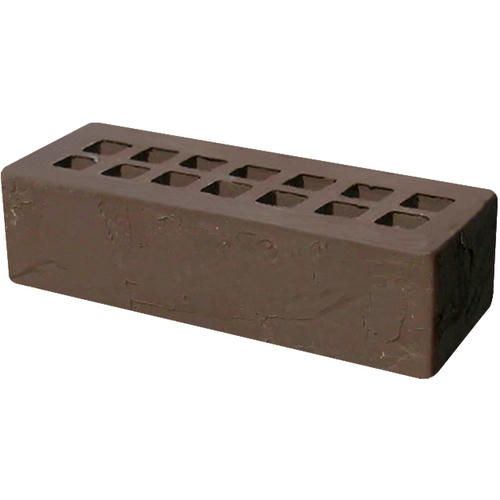 Кирпич облицовочный темно-коричневый скала 250*85*65мм утолщенная стенка 20мм М150кг/см2 щелевой Железногорск