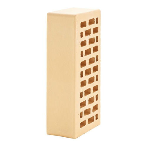 Кирпич облицовочный пшеничный флэш гладкий 250*120*65мм утолщенная стенка 20мм М175кг/см2 щелевой ЛСР — изображение 2