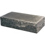 Кирпич облицовочный угловой черный скол классический 225*100*65мм М250кг/см2 полнотелый Судогодский