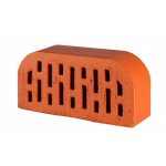 Кирпич облицовочный радиусный пустотелый Lode Janka F14 гладкий, 250*120*65 мм