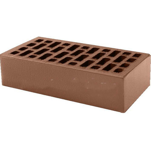 Кирпич облицовочный терракотовый гладкий 250*120*65мм стандартная стенка М150кг/см2 щелевой КС-Керамик