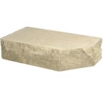 Кирпич облицовочный фигурный Ф-1 слоновая кость скол скала 225*90*65мм М250кг/см2 полнотелый Судогодский