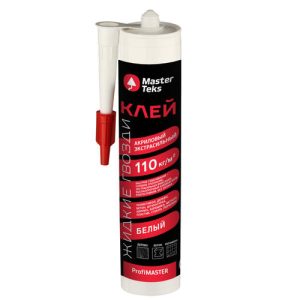 Клей акриловый MASTERTEKS PM экстрасильный 430г белый