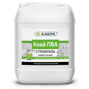 Клей ПВА Лакра Строитель универсальный 10 кг