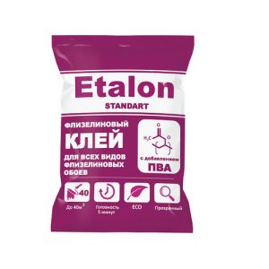 Клей ETALON Standart для флизелиновых обоев 200 г