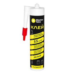 Клей акриловый MASTERTEKS PM суперсильный 430г белый