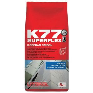 Клей для плитки Litokol SuperFlex K77 5 кг