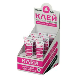 Клей монтажный MASTERTEKS PM жидкие гвозди сверхпрочный 80гр прозрачный