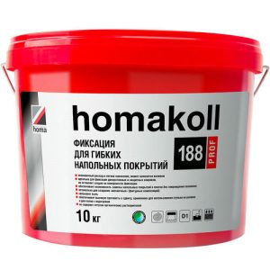 Клей-фиксатор Homakoll 188 Prof для гибких напольных покрытий 10 кг
