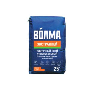 Клей для плитки цементный Волма-Экстраклей 25 кг