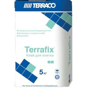 Клей для плитки Terraco (Террако) Terrafix Террафикс серый 5 кг