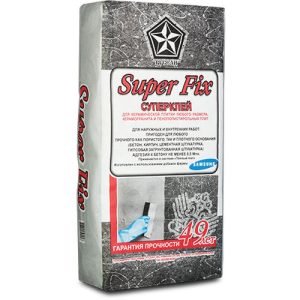 Клей Русеан Superfix для плитки 25 кг