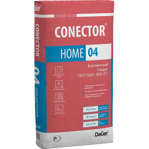 Клей плиточный Dauer Стандарт Conector Home 04 40 кг