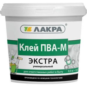 Клей ПВА Лакра Экстра универсальный 0,9 кг