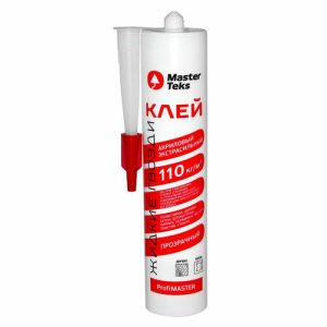 Жидкие гвозди MASTERTEKS PM 110 кгм2 экстрасильный 280мл прозрачный