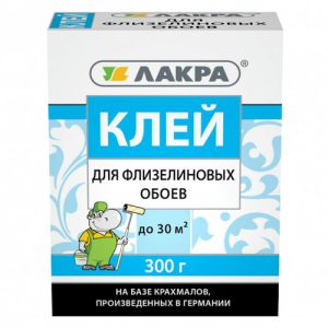Клей обойный Лакра для флизелиновых обоев 300 г