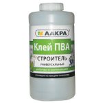 Клей ПВА Лакра Строитель универсальный 0,9 кг