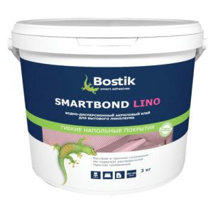 Клей BOSTIK SMARTBOND LINO для бытового линолеума 3кг
