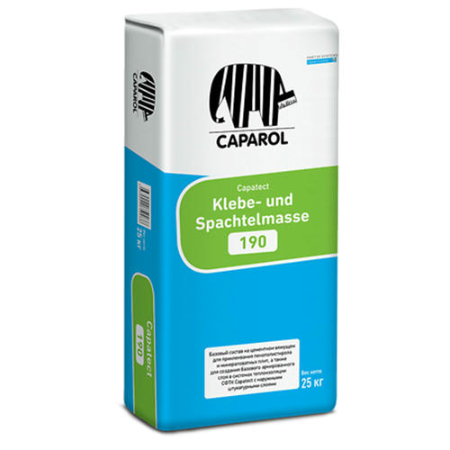 Смесь штукатурно клеевая Caparol Capatect Klebe Und Spachtelmasse Grau 190 838181 для теплоизоляции 25 кг