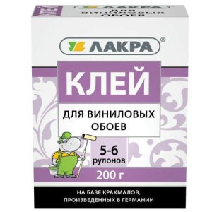 Клей для виниловых обоев Лакра 200 г