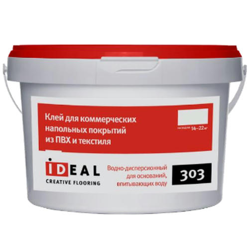 Клей Ideal 303 для коммерческого ПВХ-линолеума 14 кг