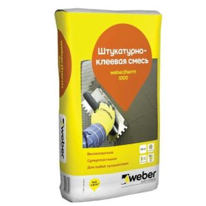 Смесь штукатурно-клеевая Weber.Therm S100 25 кг