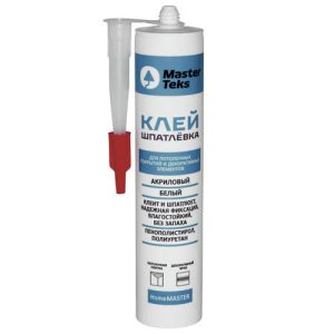 Клей-шпатлевка MASTERTEKS HM акриловый 400г белый картридж