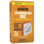 Клей для пенополистирола Unis Тепломонтаж 25 кг