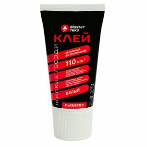 Клей монтажный MASTERTEKS PM 110 кг/м2 жидкие гвозди экстрасильный 200г белый