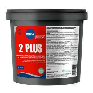 Клей для напольных покрытий усиленный KESTO 2 Plus 4кг