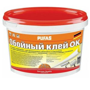 Клей для флизелиновых и виниловых стеклообоев Pufas морозостойкий 5 л/5 кг