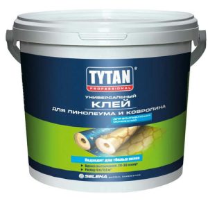 Клей универсальный Tytan Professional для линолеума и ковролина белый 4 кг