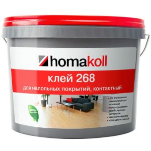 Клей для напольных покрытий Homakoll 268 контактный 10 кг