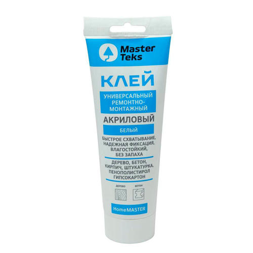 Клей монтажный MASTERTEKS HM акриловый 400г белый туба