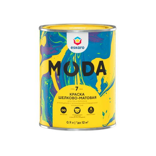 Краска ESKARO Moda 7 для стен и потолков 0,9 л — изображение 2